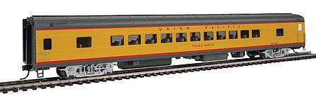 Life-Like-Proto 85 ACF 44-Seat Coach Union Pacific(R) Heritage Fleet - Ready to Run - Lighted UPP #5483 Texas Eagle (Armour Yellow, gray, red)