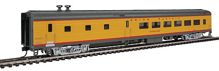Life-Like-Proto 85 ACF 48-Seat Diner Union Pacific(R) Heritage Fleet - Ready to Run - Lighted UPP #302 Overland (Armour Yellow, gray, red)