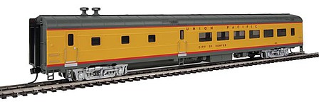 Life-Like-Proto 85 ACF 48-Seat Diner Union Pacific(R) Heritage Fleet - Ready to Run - Lighted UPP #5011 City of Denver (Armour Yellow, gray, red)