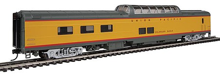 Life-Like-Proto 85 ACF Dome Diner Union Pacific(R) Heritage Fleet - Ready to Run - Lighted UPP #8004 Colorado Eagle (Armour Yellow, gray, red)