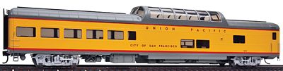 Life-Like-Proto 85 ACF Dome Lounge Union Pacific City of SF HO Scale Model Train Passenger Car #18700