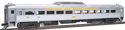 Life-Like-Proto Budd RDC-1 Coach - Standard DC - PROTO 1000(TM) Chicago & North Western(TM) #9933 (Plated Finish, yellow Letterboard) - HO-Scale