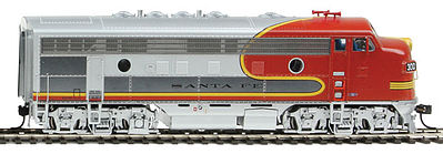 Life-Like-Proto EMD F7A 36 Dynamic Fan Santa Fe #302L HO Scale Model Train Diesel Locomotive #40902