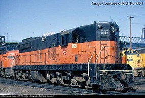 Life-Like-Proto EMD SD9 w/ESU LokSound Select & DCC Milwaukee Road 530 (orange, black) Life-Like-Proto EMD SD9 w/ESU LokSound Select & DCC Milwaukee Road 530 (orange, black)
