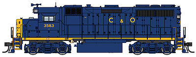 Life-Like-Proto EMD GP35 Phase 2 DCC Chesapeake & Ohio #3583 HO Scale Model Train Diesel Locomotive #42154