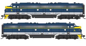 Life-Like-Proto EMD E8A-A Set LokSound Select DCC & Sound Chesapeake & Ohio #4016, 4021 (blue, gray, yellow) Life-Like-Proto EMD E8A-A Set LokSound Select DCC & Sound Chesapeake & Ohio #4016, 4021 (blue, gray, yellow)