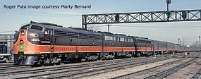 Life-Like-Proto EMD E8A-A Set LokSound Select DCC and Sound Illinois Central 4018, 4023 (orange, brown, yellow) Life-Like-Proto EMD E8A-A Set LokSound Select DCC and Sound Illinois Central 4018, 4023 (orange, brown, yellow)