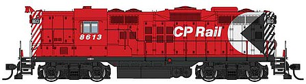 Life-Like-Proto EMD GP9 Phase II - LokSound 5 Sound and DCC Canadian Pacific #8613 (Action Red, white, black, Multimark Logo)