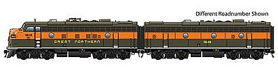 Life-Like-Proto EMD F7A-B Set DC Great Northern #368C, 371B HO Scale Model Train Diesel Locomotive #47705