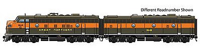Life-Like-Proto EMD F7A-B Set DC Great Northern #370A, 372B HO Scale Model Train Diesel Locomotive #47706
