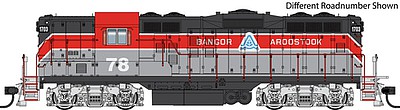 Life-Like-Proto EMD GP9 - Standard DC Bangoor & Aroostook #77 (gray, red, black)