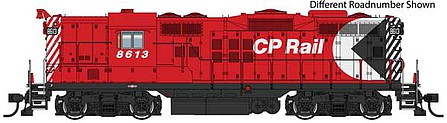 Life-Like-Proto EMD GP9 Phase II High Short Hood - Standard DC Canadian Pacific #8617 (Action Red, white, black, Multimark Logo)