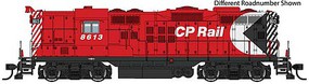 Life-Like-Proto EMD GP9 Phase II High Short Hood Standard DC Canadian Pacific #8617 (Action Red, white, black, Multimark Logo)