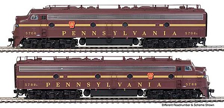 Life-Like-Proto EMD E8 A-A - Standard DC Pennsylvania Railroad Class EP-22 #5798A, 5715A (five-stripe)