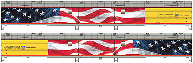 Life-Like-Proto 5 ACF Baggage Union Pacific Flag 5769 HO Scale Model Train Passenger Car #9200