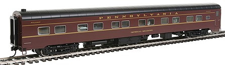 Life-Like-Proto 1960s Broadway Limited 85 ACF 4-4-2 Sleeper - DLX - RTR Pennsylvania Railroad Imperial Meadows (Tuscan, black; Dulux)