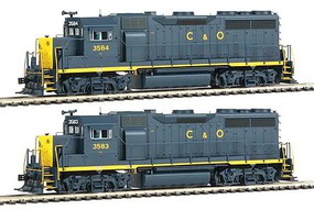 Life-Like-Proto 2-Pack EMD GP35 Phase 2 w/SoundTraxx(R) Tsunami(R) Sound & DCC Chesapeake & Ohio 3583, 3584 (blue, yellow) Life-Like-Proto 2-Pack EMD GP35 Phase 2 w/SoundTraxx(R) Tsunami(R) Sound & DCC Chesapeake & Ohio 3583, 3584 (blue, yellow)