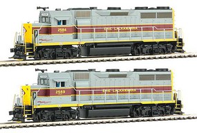 Life-Like-Proto 2-Pack EMD GP35 Phase 2 w/SoundTraxx(R) Tsunami(R) Sound & DCC Erie Lackawanna 2569, 2584 (gray, maroon, yellow, black) Life-Like-Proto 2-Pack EMD GP35 Phase 2 w/SoundTraxx(R) Tsunami(R) Sound & DCC Erie Lackawanna 2569, 2584 (gray, maroon, yellow, black)