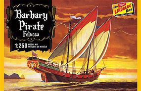 Lindberg Barbary Pirate Ship Plastic Model Sailing Ship Kit 1/250 Scale #205