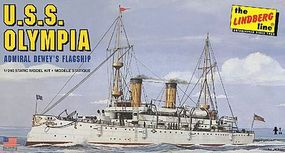 Lindberg USS Olympia Military Boat (Re-Issue) Plastic Model Military Ship Kit 1/240 Scale #402