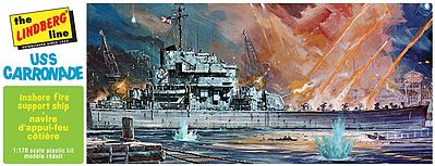 Lindberg USS Carronade Bobtail Battle Cruiser Plastic Model Military Ship Kit 1/168 Scale #403