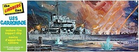 Lindberg USS Carronade Bobtail Battle Cruiser Plastic Model Military Ship Kit 1/168 Scale #403