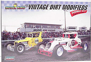 Model King Vintage Dirt Modifieds Model Kit 2 Kits in 1 Box 