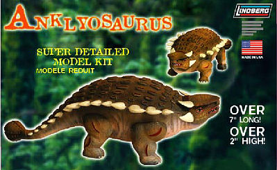 Lindberg Ankylosaurus 7" Long Model Kit #70276 New in Box 