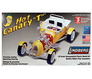 Lindberg Hot Canary Custom T Roadster Plastic Model Vehicle Kit 1/8 Scale #73045