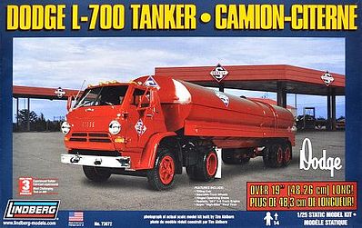 Lindberg L-700 Tilt Cab w/Skelly Tanker Semi Plastic Model Truck Kit 1/25 Scale #73072
