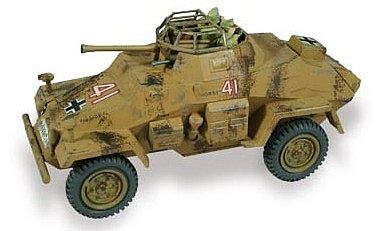Lindberg German Armored Car SD.KFZ 222 Plastic Model Military Vehicle Kit 1/35 Scale #76006
