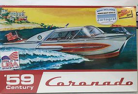 1959 Century Coronado Boat Plastic Model Ship Kit 1/25 Scale #hl221-12