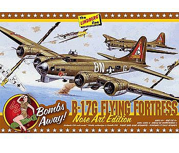 Lindberg B-17G Nose Art Edition Plastic Model Airplane Kit 1/64 Scale #hl431-12