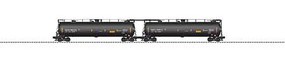 Lionel O TankTrain w/EOT, GATX/Black (2) Lionel O TankTrain w/EOT, GATX/Black (2)