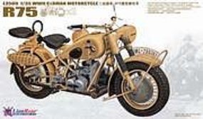Lion-Roar 1/35 WWII German BMW R75 Motorcycle (2) (Plastic Kit) Lion-Roar 1/35 WWII German BMW R75 Motorcycle (2) (Plastic Kit)