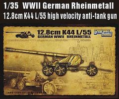 Lion-Roar 1/35 WWII German Rheinmetall 12.8cm K44 L/55 High Velocity Anti-Tank Gun (Plastic Kit)