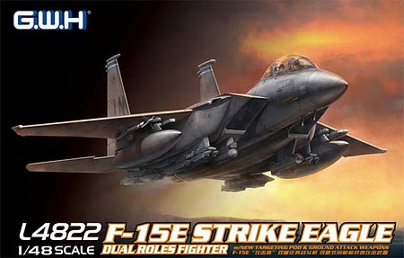Lion-Roar F15E Strike Eagle Dual Roles Fighter Plastic Model Aircraft Kit 1/48 Scale #4822