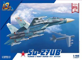Lion-Roar Su27UB Flanker C Heavy Fighter (New Tool) Plastic Model Aircraft Kit 1/48 Scale #482