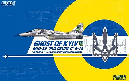 Lion-Roar Ghost of Kyiv- MiG29 Fulcrum C 9-13 AF Fighter Plastic Model Aircraft Kit 1/48 Scale #s4819