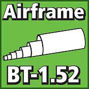 LOC Airframe Tubing 1.52 inch Model Rocket Body Tube #bt-152