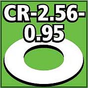 LOC Cent. Ring 1/8 thk. 2.56od - 0.95id inch (2) Model Rocket Building Accessory #cr256095