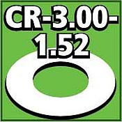 LOC Cent. Ring 1/8 thk. 3.00od - 1.52id inch (2) Model Rocket Building Accessory #cr300152