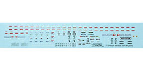 Lonestar Decal Set For Trailmobile 40' Flatbed Trailer HO Scale Model Railroad Decal #12041