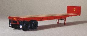 Lonestar 40' Trailmobile Flatbed Trailer UP Kit (Tuscan Red) HO Scale Model Trailer #5011 Lonestar 40' Trailmobile Flatbed Trailer UP Kit (Tuscan Red) HO Scale Model Trailer #5011