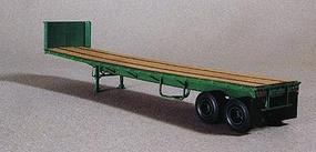 Lonestar 40' Trailmobile Flatbed Trailer US Army Kit (Green) HO Scale Model Trailer #5014 Lonestar 40' Trailmobile Flatbed Trailer US Army Kit (Green) HO Scale Model Trailer #5014