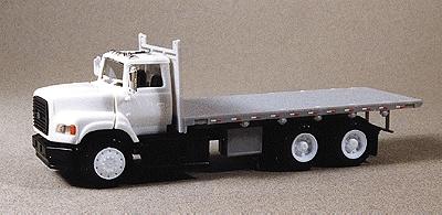 Lonestar Tractor/Trailer Ford Lumber Truck - LN9000 Cab with 20 Flat Bed, Undecorated (gray) - HO-Scale