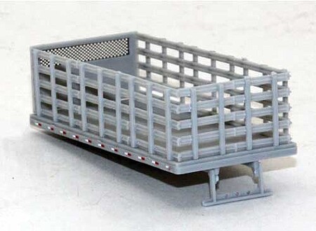 Lonestar Stake Bed Molded Gray - HO-Scale