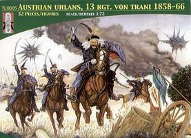 LuckyToys Austrian Uhlans 13th Regiment Von Trani (16 Mtd) Plastic Model Military Figure 1/72 #5