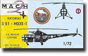 Mach2 Sikorsky S51HO3 S1 US Rescue Helicopter Plastic Model Helicopter Kit 1/72 Scale #11 Mach2 Sikorsky S51HO3 S1 US Rescue Helicopter Plastic Model Helicopter Kit 1/72 Scale #11