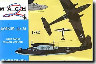 Mach2 Dornier Do26 WWII German Long Range 4 Engine Seaplane Plastic Model Airplane Kit 1/72 #16